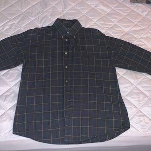 NWOT grey blue orvis button down